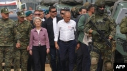 Duminică, Ursula von der Leyen a vizitat cu premierul polonez Donald Tusk granița fortificată cu Belarusul a țării membre în UE și NATO.