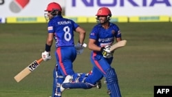 دو تن از بازیکنان تیم ملی کریکت افغانستان