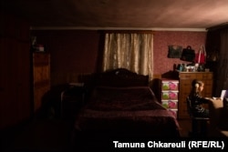 Salome studies in her parents' former bedroom.