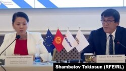 Атыр Абдрахматова жана Эдил Байсалов.