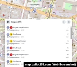 График на живо на влаковете, които пристигат на метростанция Сердика.