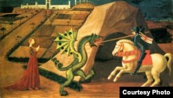 Сьвяты Юры і Цмок. Карціна Паолё Учэлё