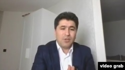 Tajik opposition activist Sharofiddin Gadoev said in a video statement that he was abducted in Moscow by Tajik government officials. (screen grab)