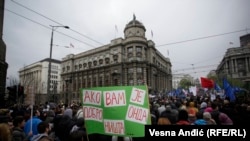 Protest u Beogradu, 8. aprila