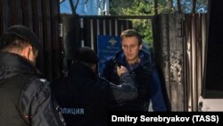 Задержание Алексея Навального при выходе из спецприемника, 24 сентября 2018 года 