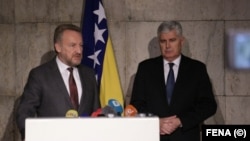 Bakir Izetbegović i Dragan Čović nakon sastanka