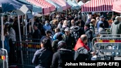 Пазар во Малме, Шведска, 25.04.2020.