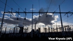 Transmisioni i energjisë elektrike. Obiliq, mars, 2018.