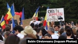 Protest în România al coronascepticilor, iulie 2020