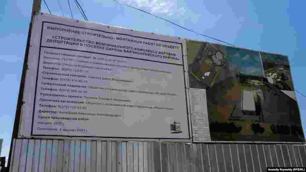 За словами охоронців, цей паспорт об'єкта з логотипом нового підрядника на території комплексу з'явився лише кілька днів тому