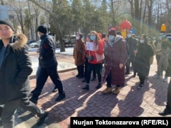 Традиционный мирный марш в Бишкеке. 28 февраля 2021 г.