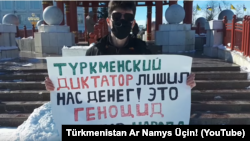 Türkmen blogeri Mälikberdi Allamyradow, Elista, Orsýet, 18 fewral, 2021.