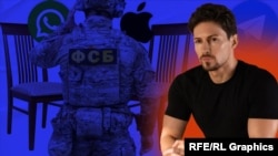 Коллаж: Павел Дуров и ФСБ 