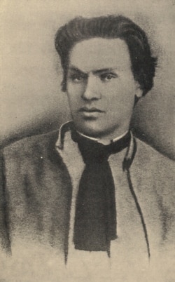 Адзін з двух прыжыцьцёвых здымкаў Кастуся Каліноўскага