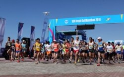 ШКУнун "Ысык-Көл -- 2019" марафону илгерки Улуу Жибек жолунун таманында уюштурулду. 11.5.2019.