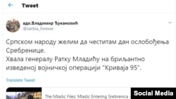 Tvit Vladimira Đukanovića