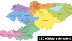 Бир мандаттуу округдардын картасы. 