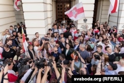 Сустрэча з Сяргеем і Сьвятланай Ціханосўкімі ў Варшаве, чэрвень 2025