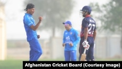 د افغانستان او نیپال ترمینځ د ډېسېمبر پر ۱۷مه د سیالۍ د یوې برخې انځور.