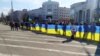 Проукраинский митинг в Херсоне, март 2022 года