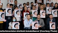 Adam hukuklary boýunça konferensiýada doktor Hursanaý Ismatullaýewanyň ýagdaýy maslahat edildi. Bişkek, 7-nji dekabr 2021. 