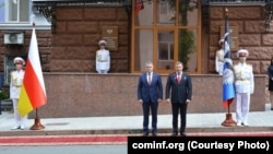 Лидеры Южной Осетии и Донецкой народной республики Анатолий Бибилов и Александр Захарченко