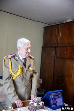 Ion Măntescu la împlinirea vârstei de 103 ani.
