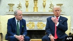 დონალდ ტრამპმა 12 მარტს ირლანდიის პრემიერ-მინისტრი მიიღო თეთრ სახლში და უკრაინის ომზეც ისაუბრა