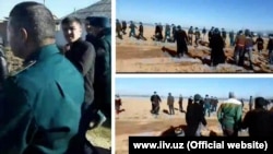 Сурхондарё вилоят Ички ишлар бошқармаси матбуот хизмати маҳалла аҳолиси ҳуқуқ-тартибот идоралари ходимларига  таёқ, болта, белкурак ва тош билан ҳужум қилгани ва оқибатда икки нафар ходими яраланганини маълум қилди.