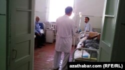 В одной из туркменских больниц для онкобольных. 20 сентября 2013 года.