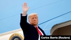 Президент Дональд Трамп. Харлинген шаары, Техас штаты, АКШ. 2021-жылдын 12-январы.