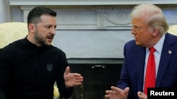 უკრაინის პრეზიდენტი, ვოლოდიმირ ზელენსკი და აშშ-ის პრეზიდენტი, დონალდ ტრამპი 