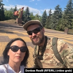 Dușakov și soția sa.