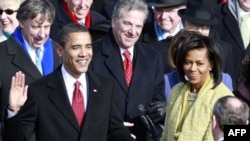 Барак Обама ант кармоодо. 2009-жылдын 20-январы.