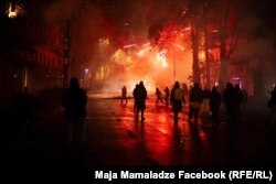 Протесты в Тбилиси, 2024, фото из Facebook Майи Мамаладзе