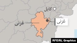 ولایت غزنی در نقشه افغانستان 