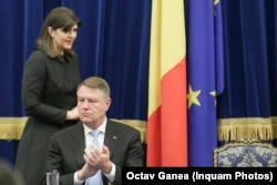 Președintele Klaus Iohannis și șefa DNA, Laura Codruța Kovesi, 2018.