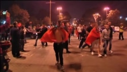 Navijači Albanije na ulicama Tirane