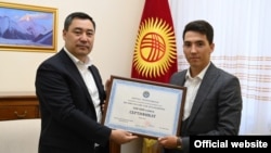 Президент Садыр Жапаров спортчу Владислав Шулико менен жолугушту. 8-сентябрь, 2021