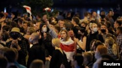 Пратэст у Менску 10 жніўня 2020