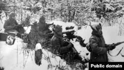 Бойцы Чехословацкого корпуса в снегах Сибири, 1918 год