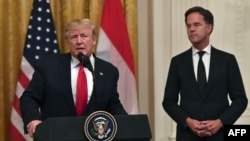 Donald Trump și Mark Rutte (fotografie de arhivă).