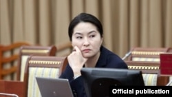 Башкы прокурор Индира Жолдубаева.