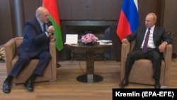 Александр Лукашенко менен орус президенти Владимир Путин. Сочи, 14-сентябрь, 2020-жыл.