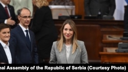 Ministarka energetike Dubravka Đedovic Handanović u Skupštini Srbije, 16. april 2025. 