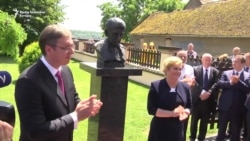 Grabar Kitarović i Vučić posetili Dalj