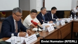 Руководство Министерства экономики и финансов Кыргызстана. 12 августа 2021 года.