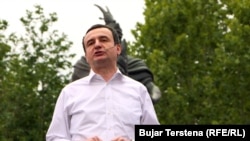 Lideri i Lëvizjes Vetëvendosje, Albin Kurti. 