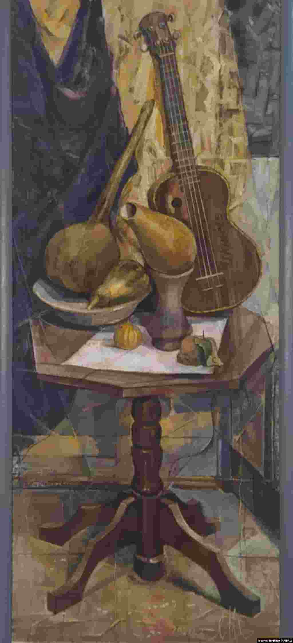 Е.Лысогоровдун "Укулеле" аттуу эмгеги.&nbsp; Май боёк.