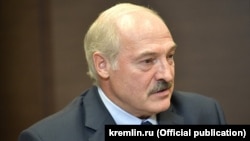 Аляксандар Лукашэнка на сустрэчы з Уладзімірам Пуціным 23 жніўня